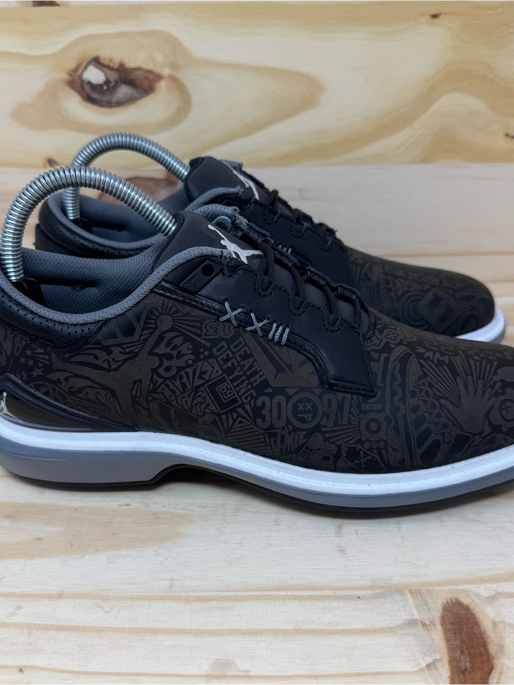 Nike Jordan ADG 5 Leather Black Laser Spikeless Golf Shoes Men's 7.5 FQ6642-003